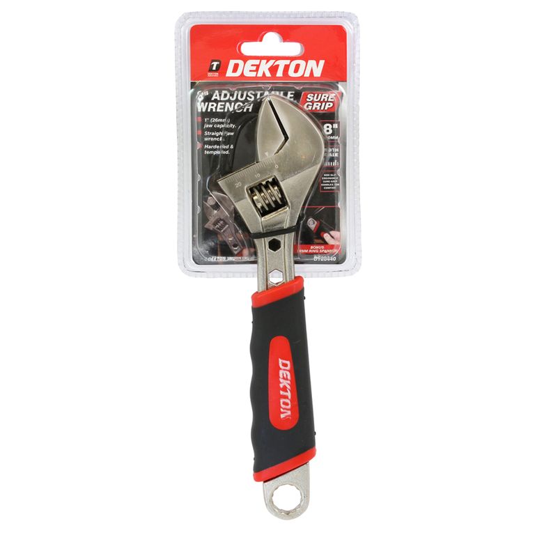 DEKTON 8" SURE GRIP ADJUSTABLE SPANNER Avron Direct