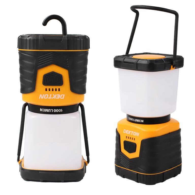 DEKTON RECHARGEABLE LED CAMPING LANTERN WITH POWER BANK Avron Direct