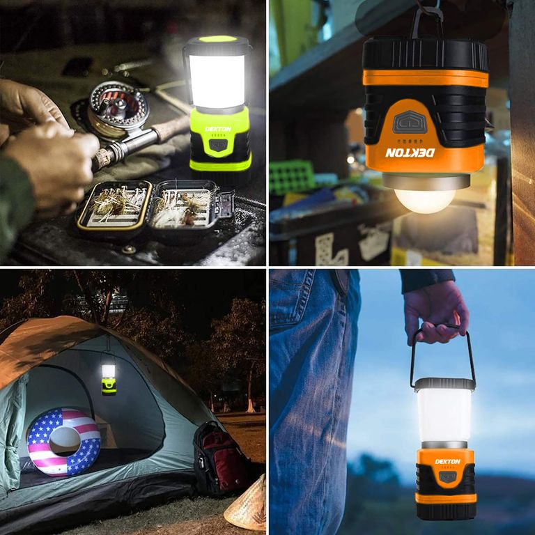DEKTON RECHARGEABLE LED CAMPING LANTERN WITH POWER BANK Avron Direct