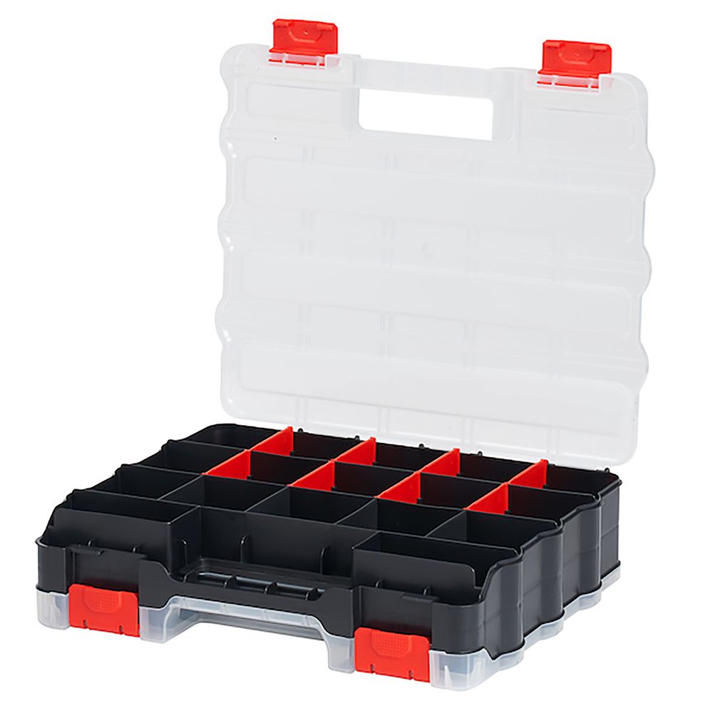 34-Compartment Plastic Double Sided Small Parts Organizer