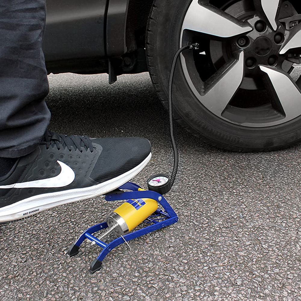 GOODYEAR HEAVY DUTY SINGLE BARREL FOOT PUMP Avron Direct